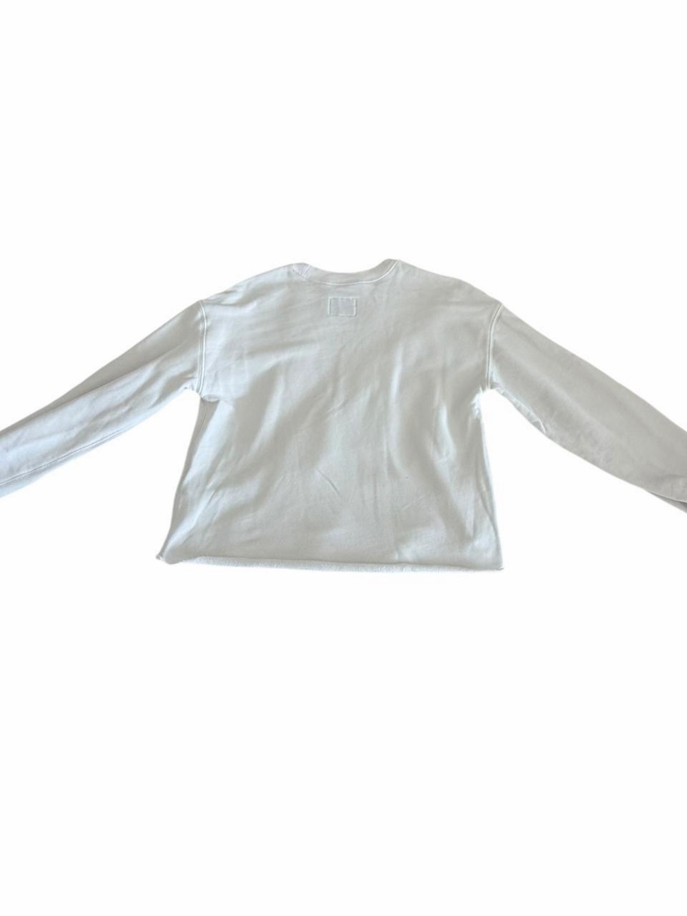 Abercrombie & Fitch Soft A&F Collection White Cropped Sweatshirt XS - Picture 8 of 8